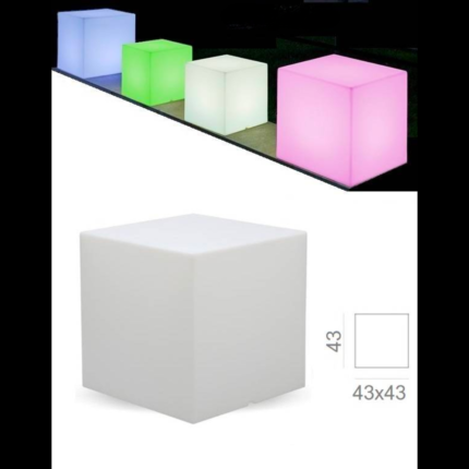 Cube led multicolore 40 sans fil rechargeable